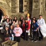 Confirmation candidates with Bishop Martyn