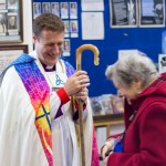 Bishop Martyn meeting congregation