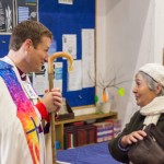 Bishop Martyn meeting congregation