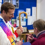 Bishop Martyn meeting congregation